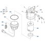 Separator Assembly for Kubota KX080-5 Mini Excavator