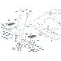 Control Lever (Travel) Assembly for Kubota KX080-5 Mini Excavator