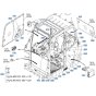 Decals -1 for Kubota KX080-5 Mini Excavator