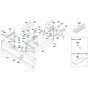 Blade (Angle) Assembly for Kubota KX121-3 Mini Excavator