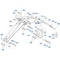 Boom Assembly for Kubota KX161-3s Mini Excavator