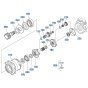 Swivel Motor Assembly -1 for Kubota KX161-3s Mini Excavator
