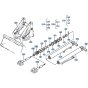 Lift Cylinder (Hi-Lift) Assembly for Kubota R310 Loader