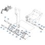 Bucket Link (Rear) Assembly for Kubota R430 Loader