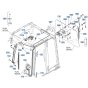Wiper Motor Assembly for Kubota R430 Loader