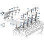 Nozzle Holder, Glow Plug Assembly for Kubota R510 Loader