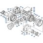 Axle Case (Rear) Assembly for Kubota R510 Loader