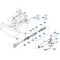 Steering Cylinder Assembly for Kubota R520 Loader