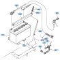 Battery Assembly for Kubota R520 Loader