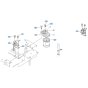 Fuel Filter Assembly for Kubota R520 Loader