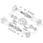 Axle (Front) Assembly for Kubota R520 Loader