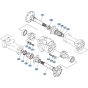 Axle (Rear) Assembly for Kubota R520 Loader