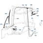 Wiper Assembly for Kubota R530 Loader