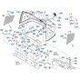 Bonnet Assembly for Kubota R540 Loader