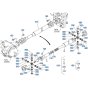 Propeller Shaft Assembly for Kubota R630 Loader