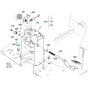 Brake Pedal Assembly for Kubota R640 Loader