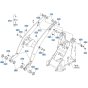 Lift Arm Assembly for Kubota R640 Loader