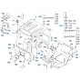 Canopy Assembly for Kubota R640 Loader