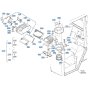 Air Conditioner Assembly for Kubota R640 Loader