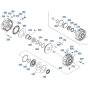 Rear Axle Brake Assembly for Kubota R640 Loader