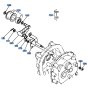 Tension Pulley Assembly for Kubota SX700 Tiller