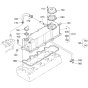 Head Cover Assembly for Kubota V3300-E2B Engine