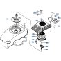 Recoil Starter Assembly for Kubota W5021-PC Mower