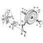 Rear Wheel Assembly for Kubota W5021-PC Mower