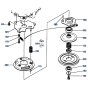 Blade Brake Clutch Assembly for Kubota W5021-PCC Mower