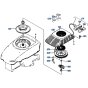 Recoil Starter Assembly for Kubota W5021-PCC Mower