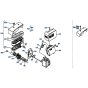 Air Cleaner, Muffler Assembly for Kubota W5021-PCC Mower