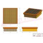 Air Filter fits Kawasaki FJ100D Engine - Replaces 110132240