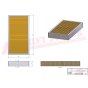 Cabin Air Filter for Manitou MT 728 Telehandlers - OEM No. 1006764082