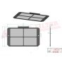 Cabin Air Filter for Hitachi EX 75 US-7 Mini Excavator - OEM No. 03745-04540 T