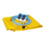 Fentex Leak diverter tarp & fittings - Yellow tarp 1m x 1m