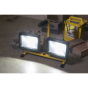 Telescopic Floodlight 2 x 20W SMD LED 110V Sealey Part No. LED105