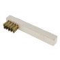 Spark Plug Brush 2 Row Brass Wire