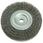 Wheel Brush D125mm x W29-31 x 40 Bore Set 2 Steel Wire 0.30 by Lessmann - 334.163