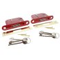 Pair Of 5 Lever Deadlocks C/W 3 keys