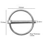 Locking Pin (50 Pack) 8mm x 67mm ID for JCB Equipment - Replaces 826/00512
