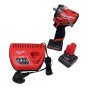 3/8" Compact Impact Wrench Kit 542 Nm Torque - 2 x 5.0Ah Batteries, 4-Mode DRIVE CONTROL