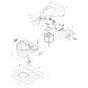 Housing, Motor Assembly for Makita BUK360 Cultivator