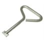 Steel Manhole Lifting Keys, 15mm Diam Steel Bar w/ Welded Key, 600mm