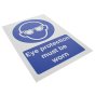 Eye Protection Must be Worn - 3mm Sign by Foamex - MB001F