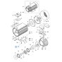 Motor for Nilfisk MC 6P-180/1300