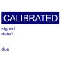 Self Adhesive Label - CALIBRATED (Pack of 50)