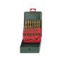 Drill Bit Set 19 Piece HSS-Tin for Metabo Metal Drilling