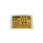 Rating Label for DeWalt DCH333 Hammer Drill - OEM No. N491324