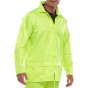 B-Dri Jacket Lightweight Nylon PVC coated Inner Zip Front Saturn Yellow SML