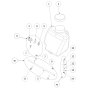 Water Tank Assembly for Norton Clipper CFP13W Plate Compactor